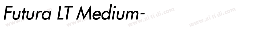 Futura LT Medium字体转换